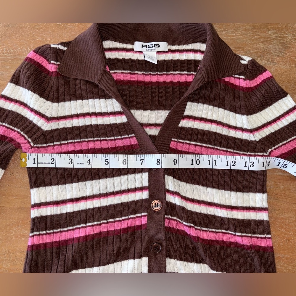 Preppy Rsq Ribbed Cardigan - Picture 6 of 8